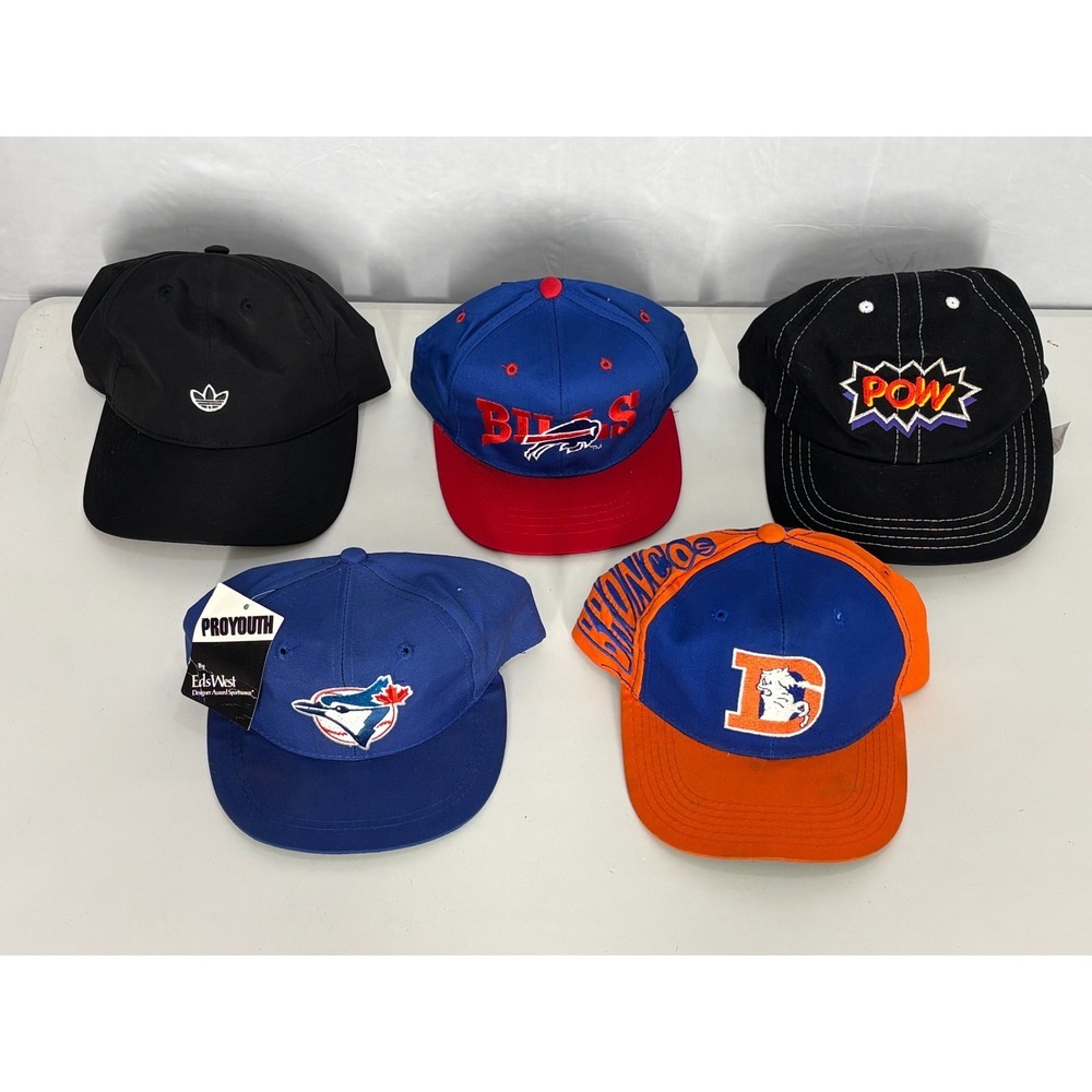 Adidas Fresh Caps‎ MLB NFL Teams Hats BOYS Multicolor OS Lot of 5 Collection